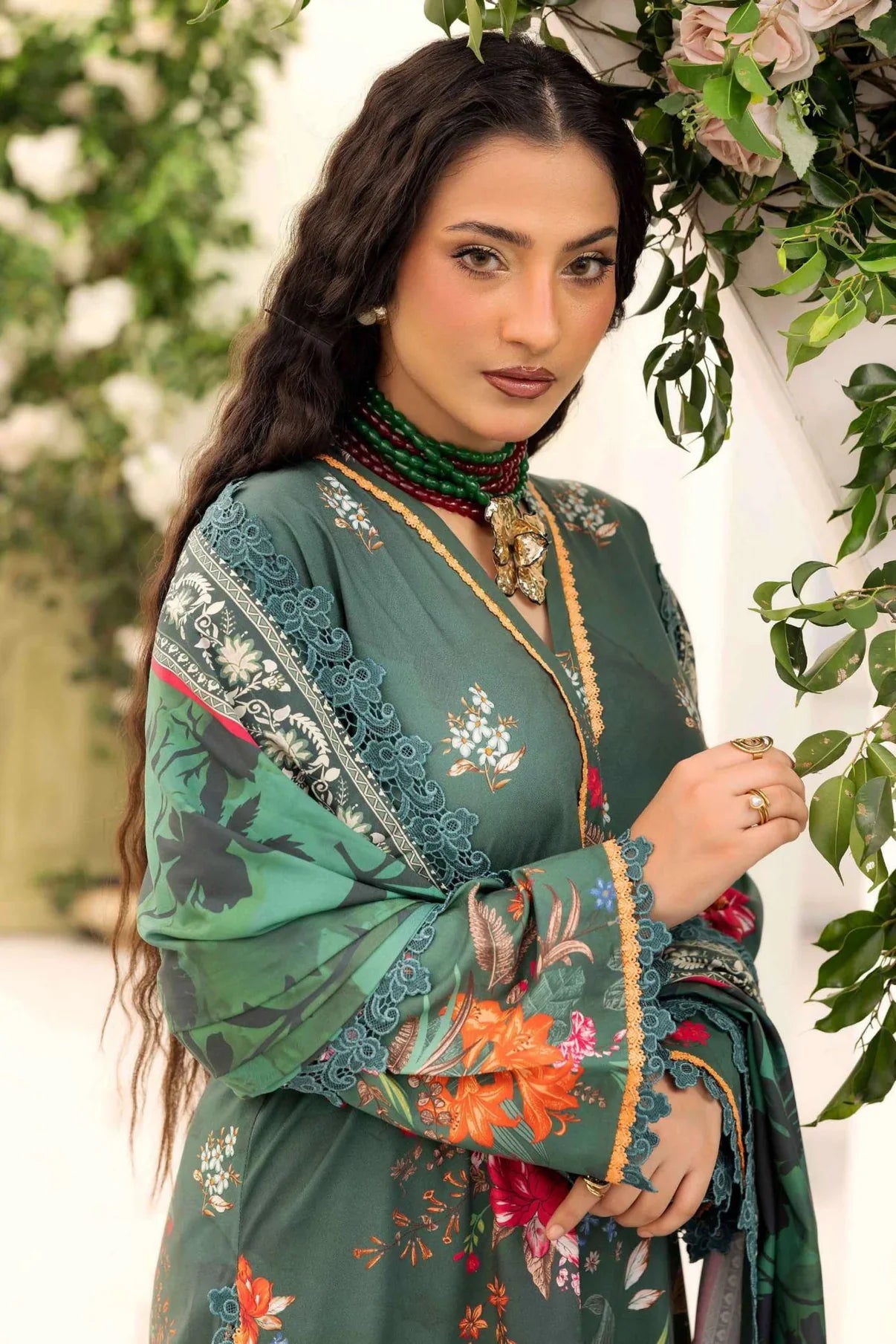 Raiha Digital Printed Linen 3PC D2