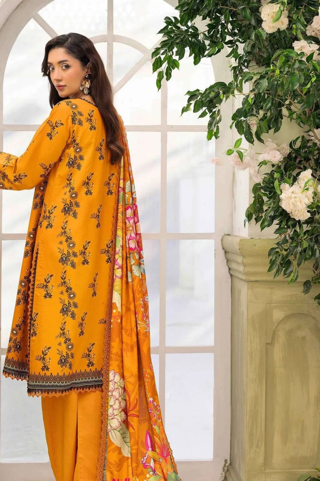 Raiha Digital Printed Linen 3PC D3