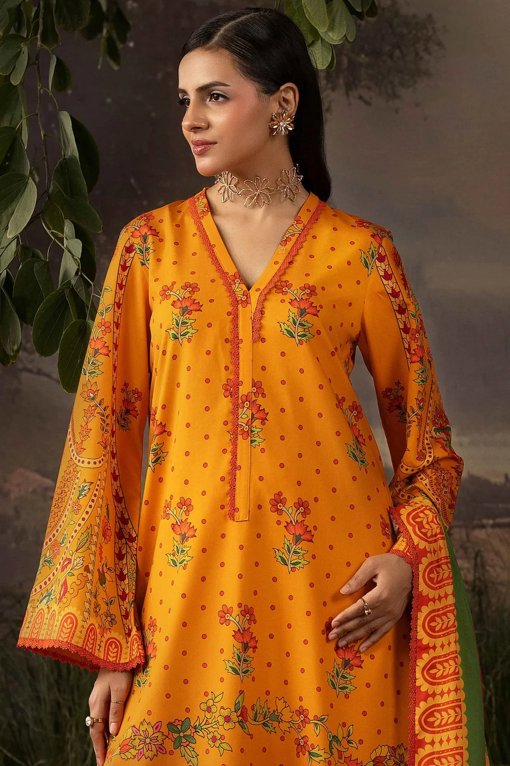 Raiha Luxury Linen 3PC D1