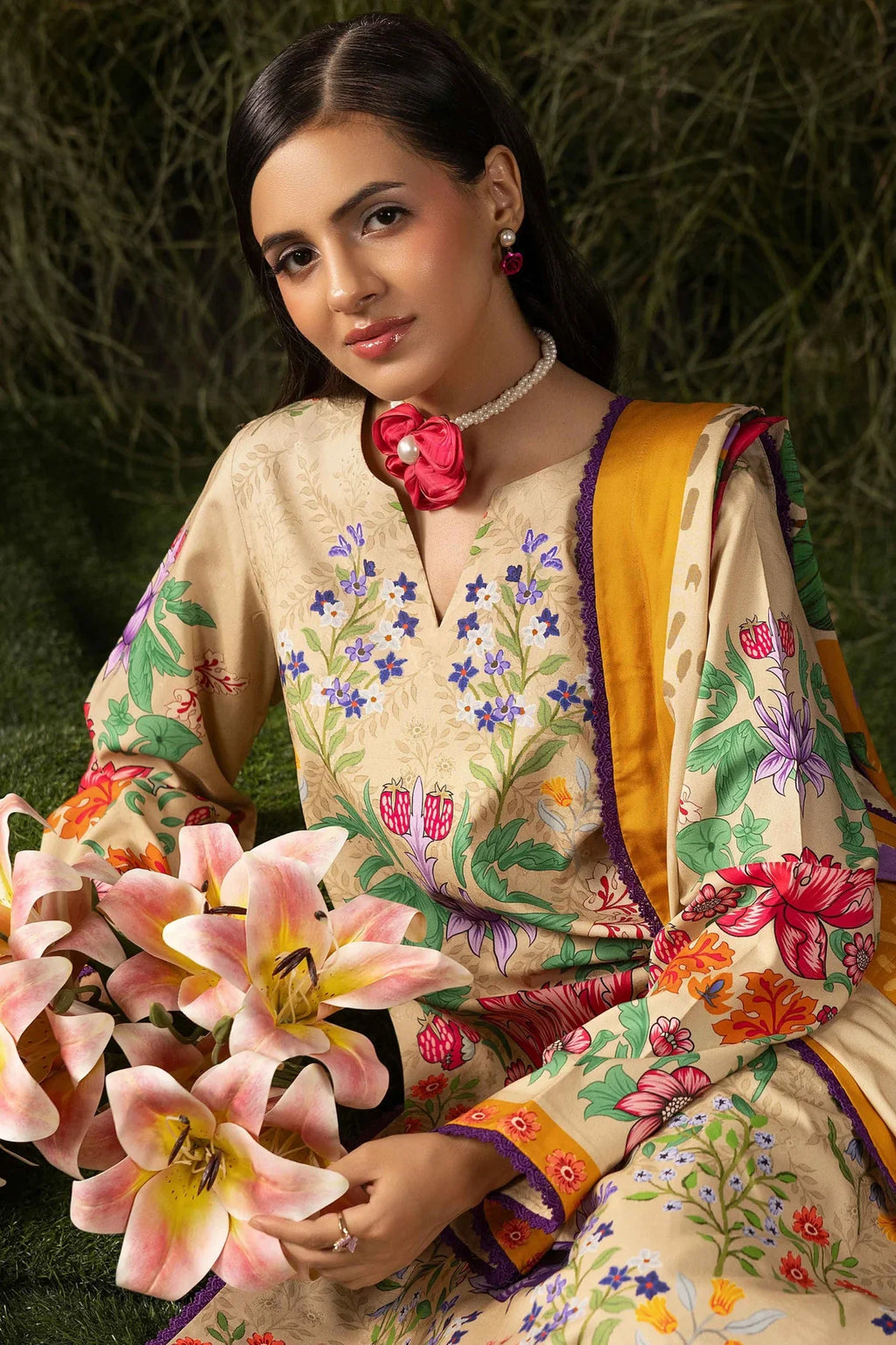 Raiha Luxury Linen 3PC D2