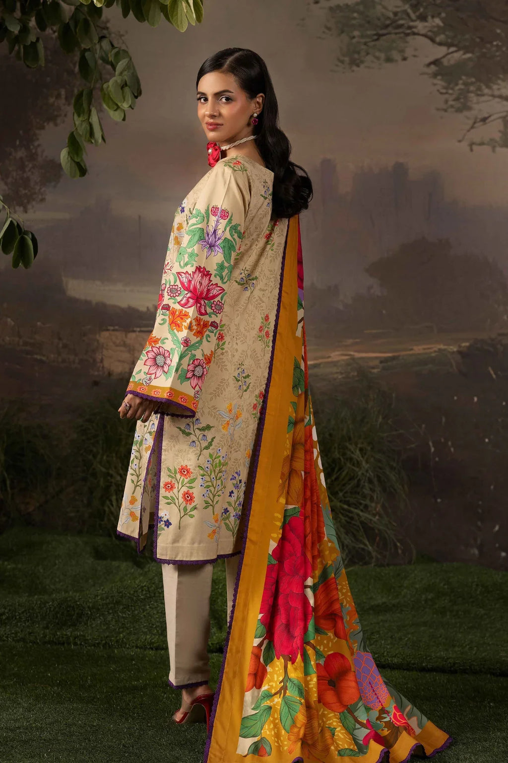 Raiha Luxury Linen 3PC D2