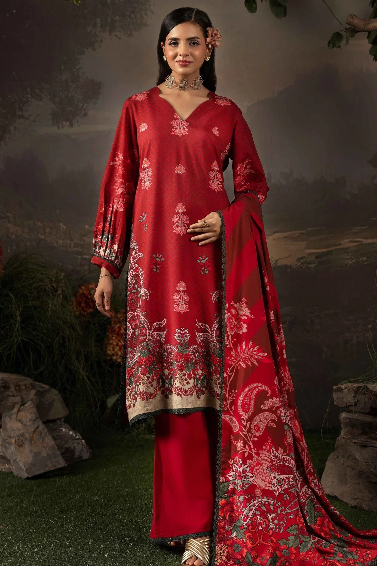 Raiha Luxury Linen 3PC D7