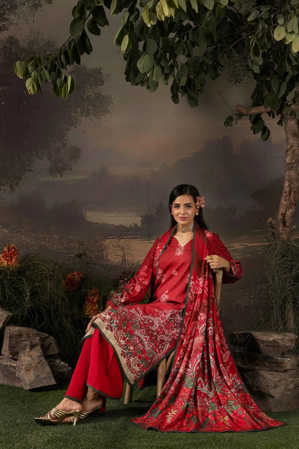 Raiha Luxury Linen 3PC D7