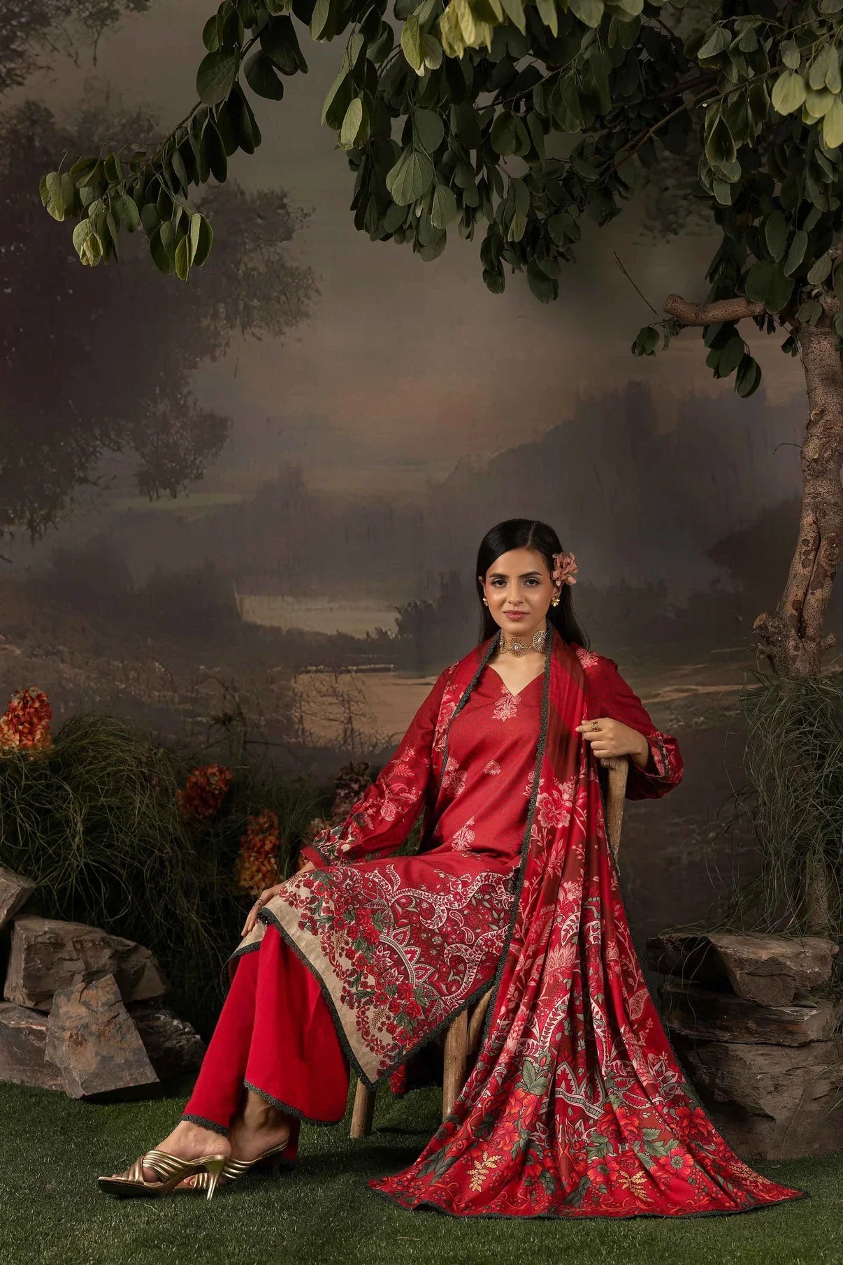 Raiha Luxury Linen 3PC D7