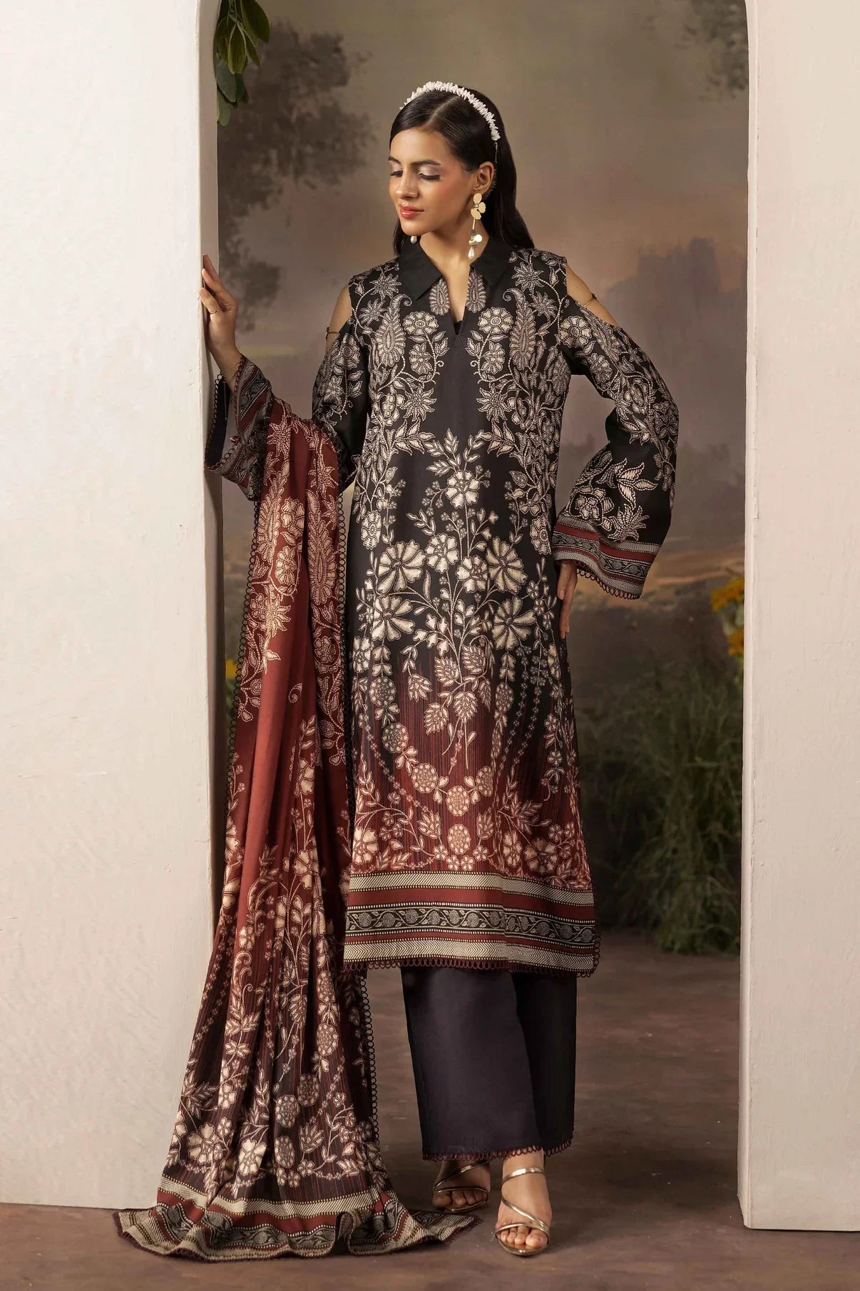 Raiha Luxury Linen 3PC D8