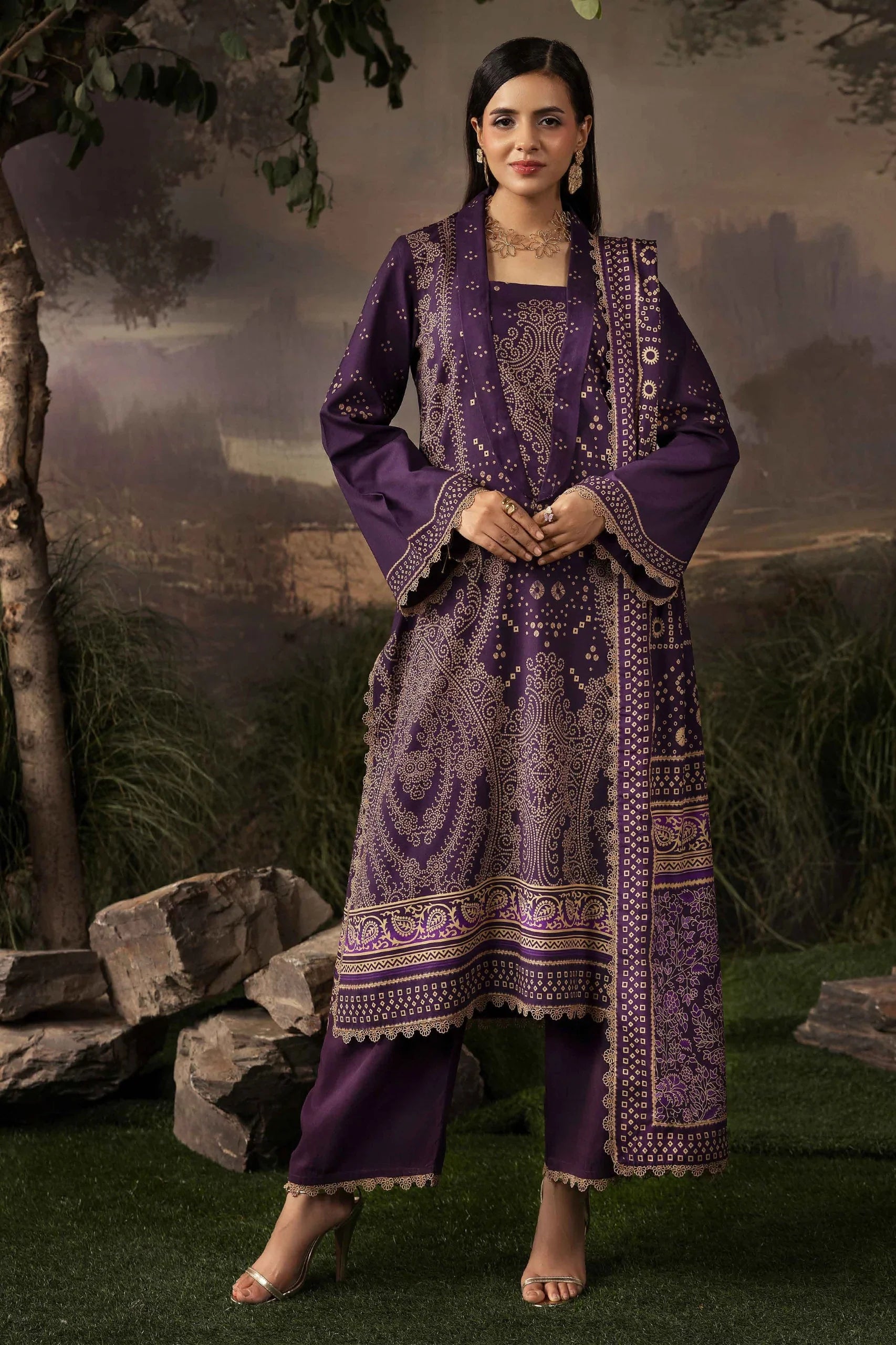 Raiha Luxury Linen 3PC D9