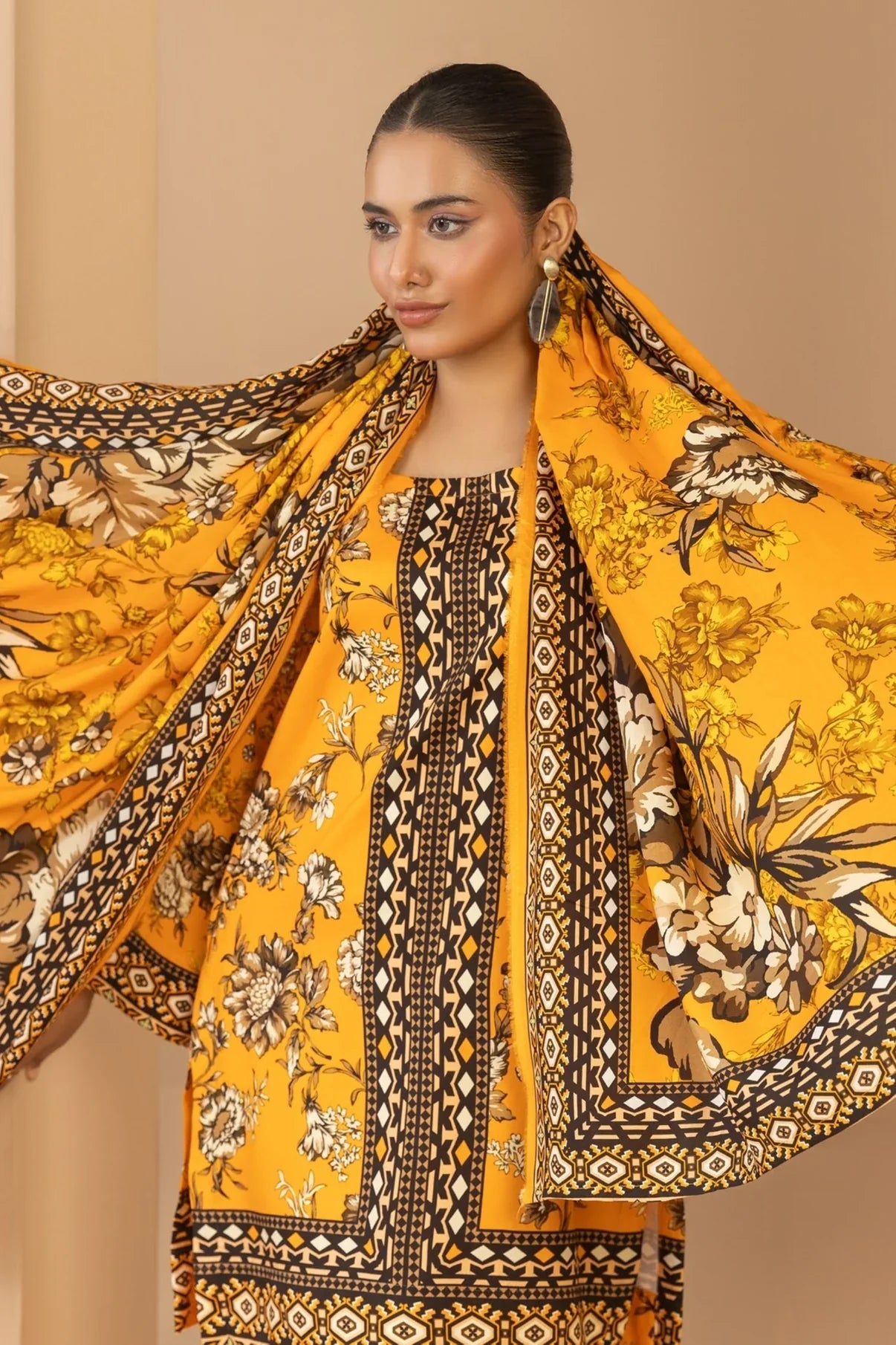 Rang Preet Digital Printed Linen 3PC D8