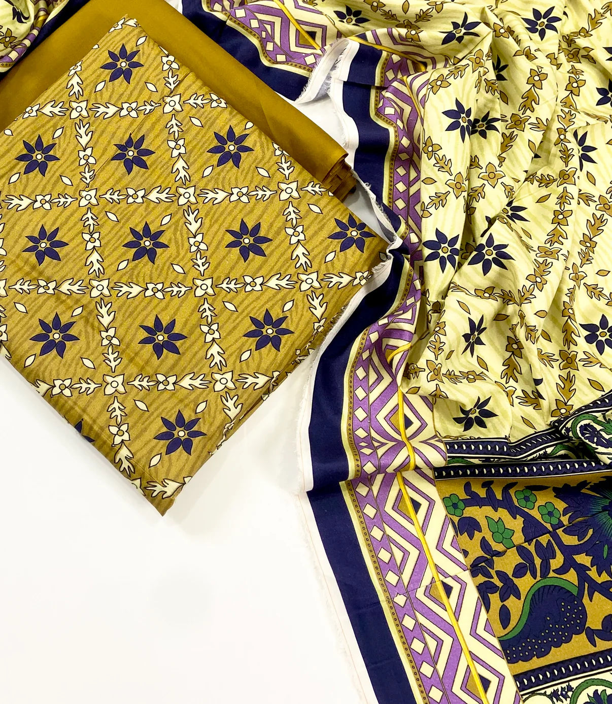 Sapphire Digital Printed Linen 3 PC D6