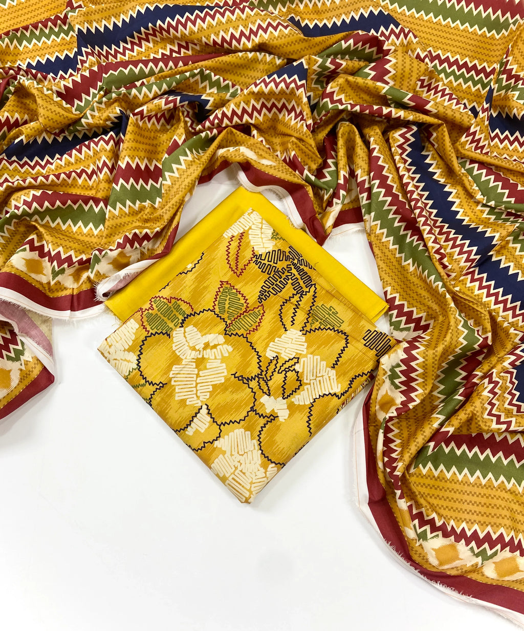 Sapphire Digital Printed Linen 3 PC D1